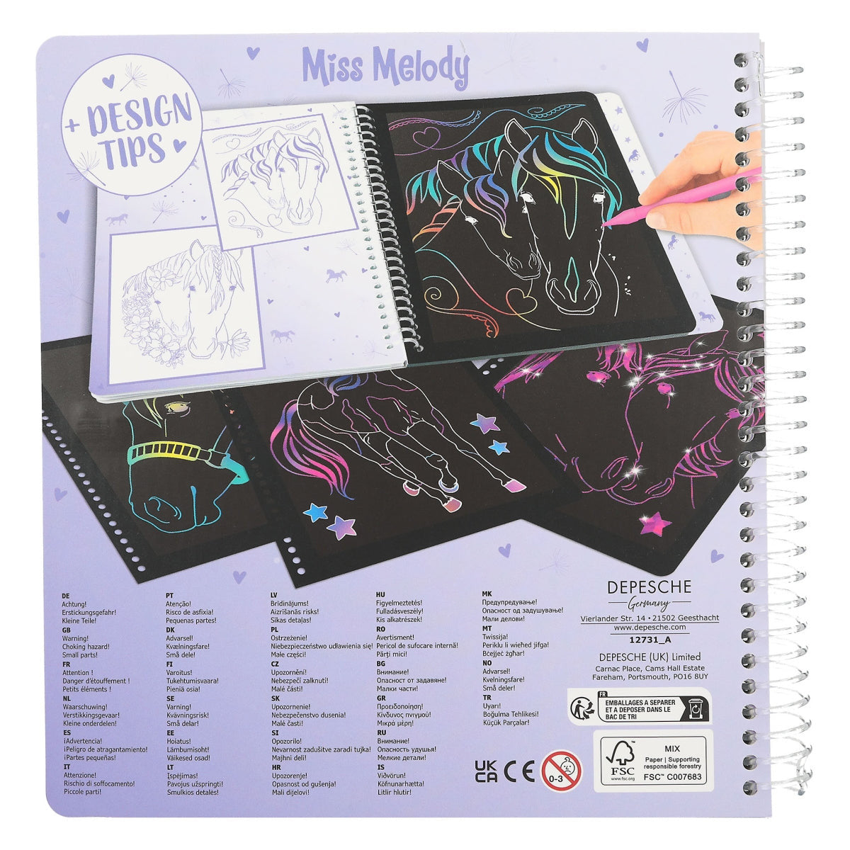 Libro Magic-Scratch Miss Melody -Rincón del Valle