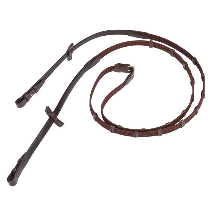Camiseta técnica Stübben Web reins narrow with 9 leather stops and hooks vista principal