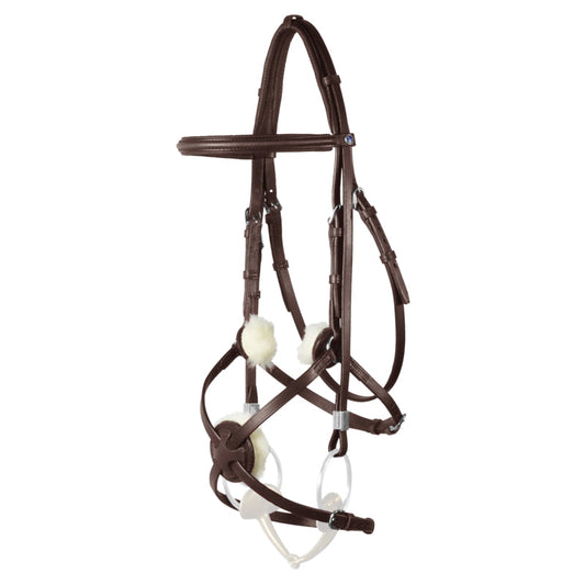Cabezada Stübben Bridle 2305 Leitrim Mexican Figure 8 Noseband con para equitación - vista 2