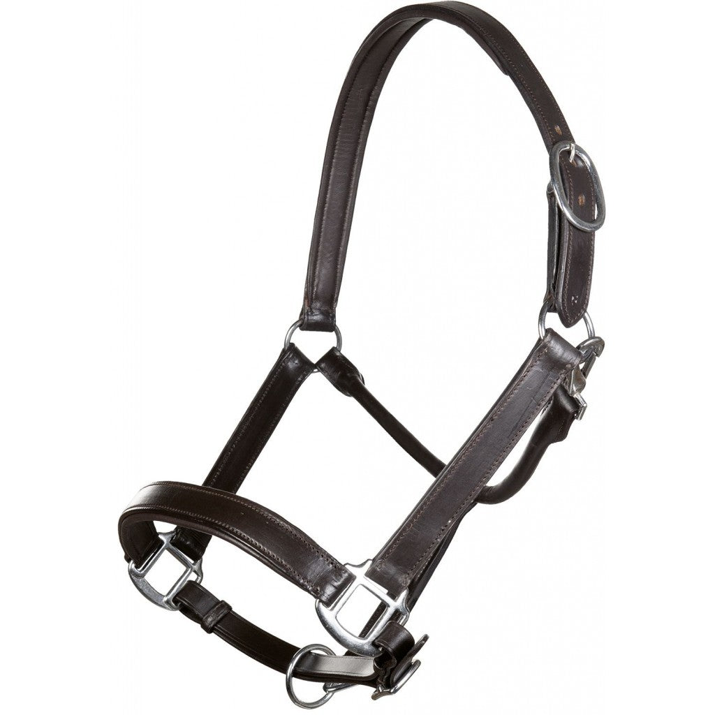 Leather Halter HKM Leather Head Collar Economic detalle 4