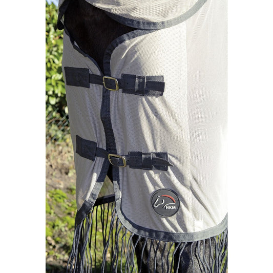 Manta para caballo HKM Style Fly manta Fringes Style con pieza de cuello para manta para equitación - vista 2