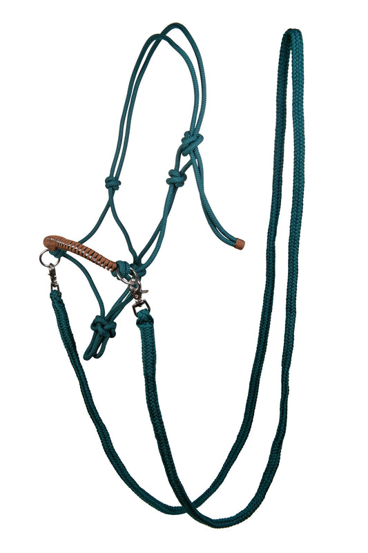 Riendas HKM Rope cabezada de cuadra Strass con Reins para equitación - vista 2