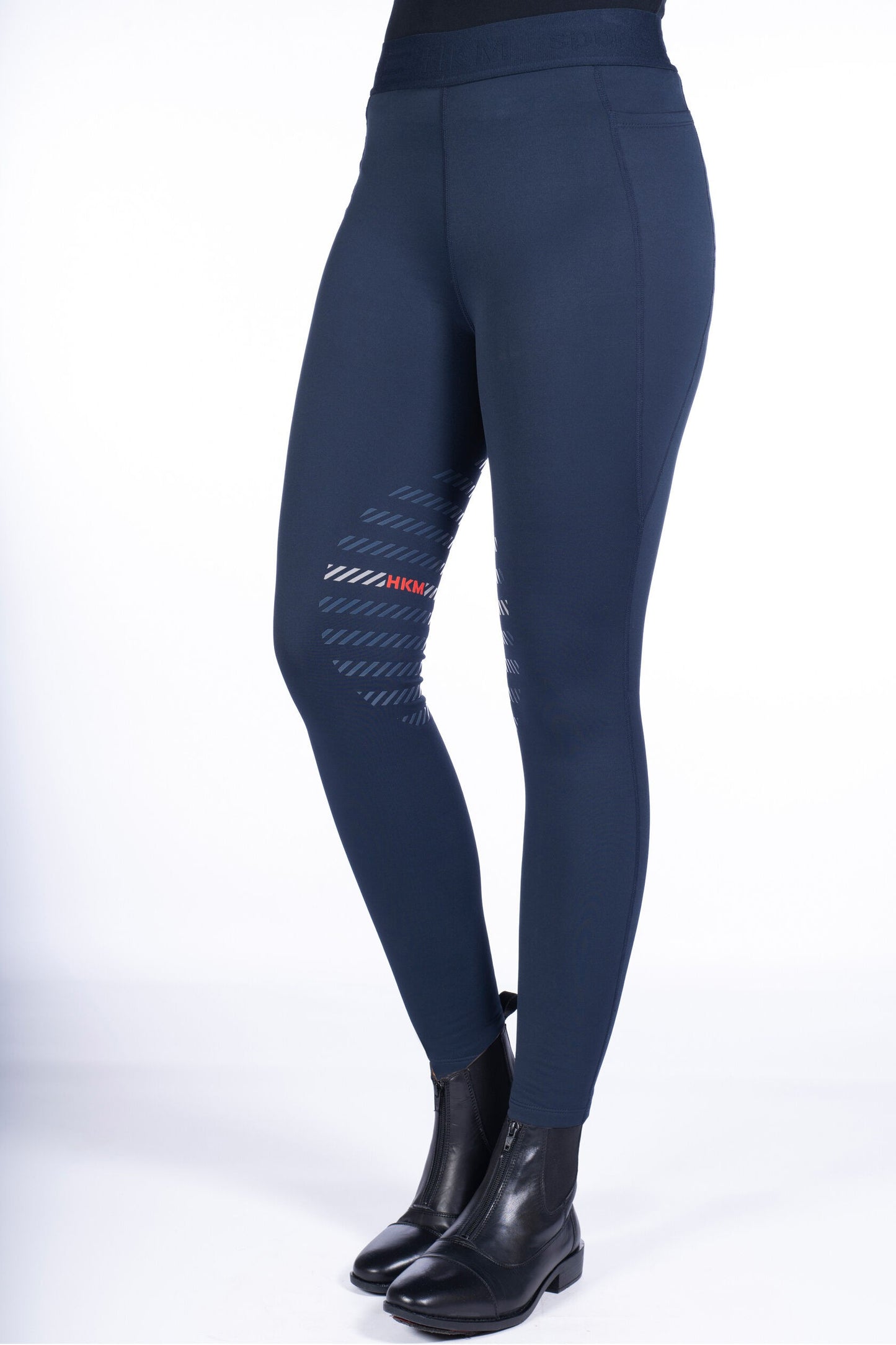 Leggings de montar -Sports- rodillera sintét - Junior - HKM