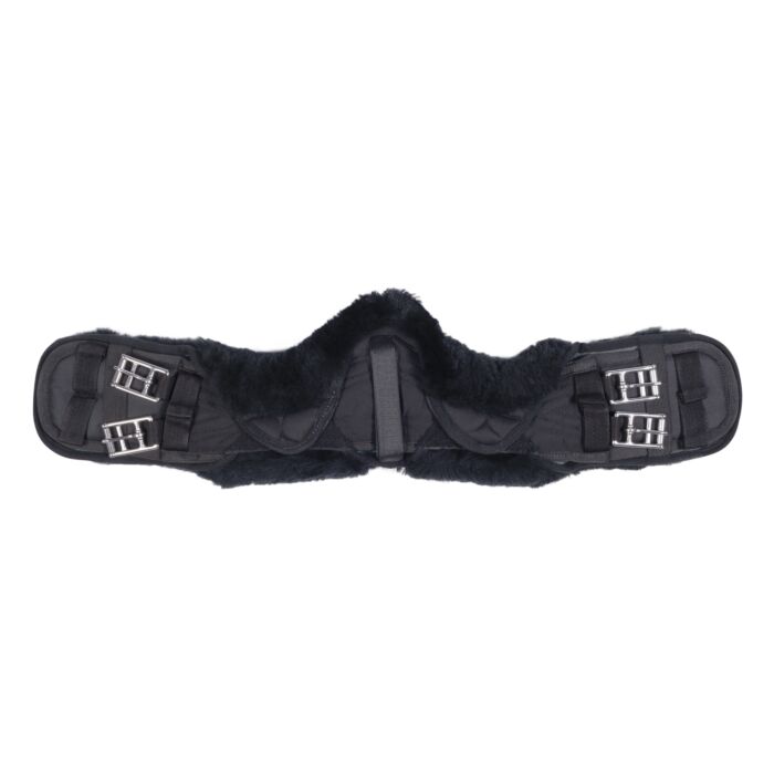 Cincha corta borreguillo HKM - negro/negro