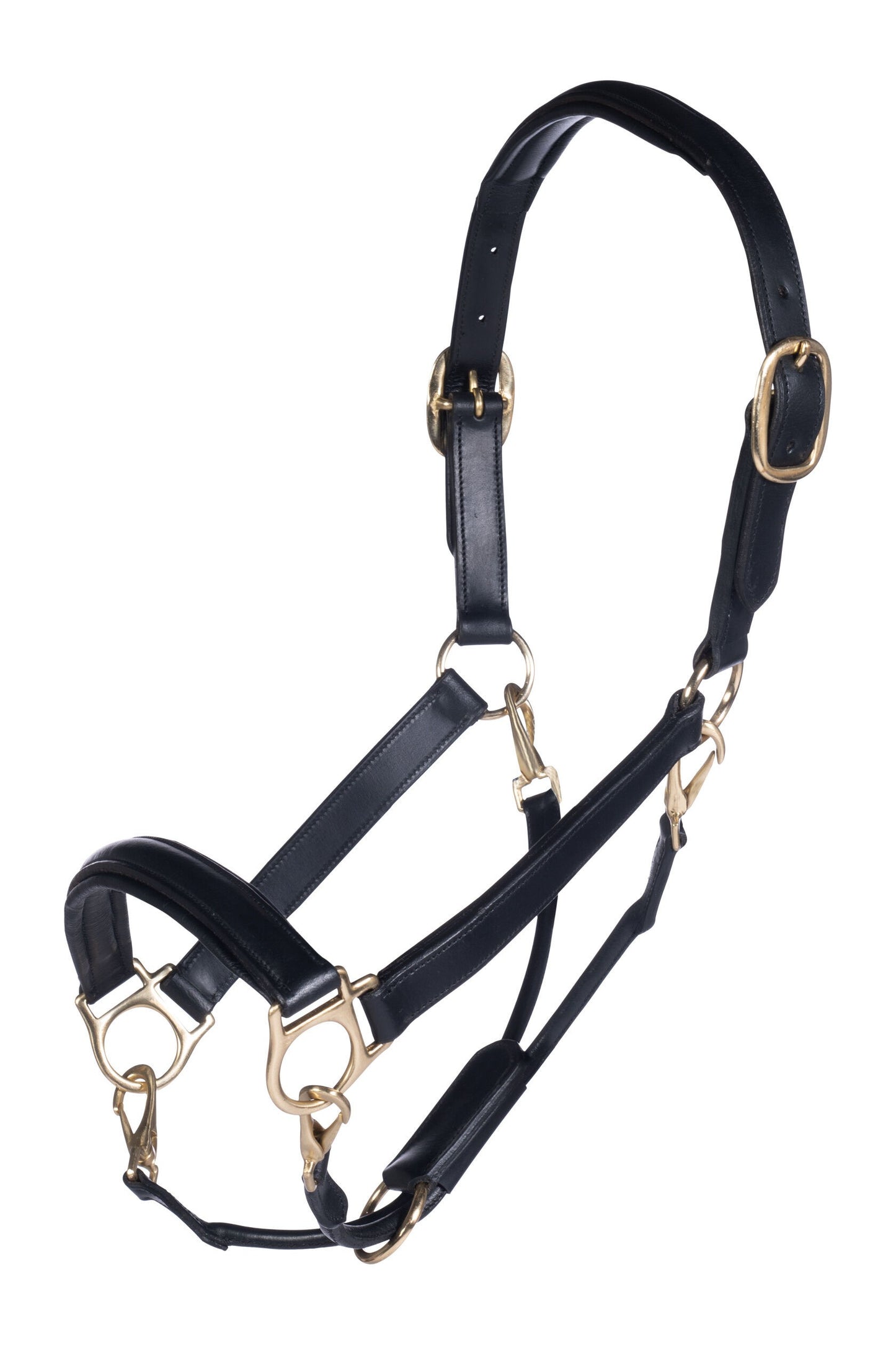 Cabezada de cuero -Gold- - HKM