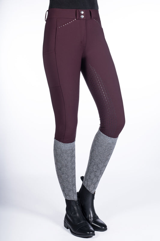 Pantalones de montar -Helene- culera full silicona HKM para equitación - vista 2