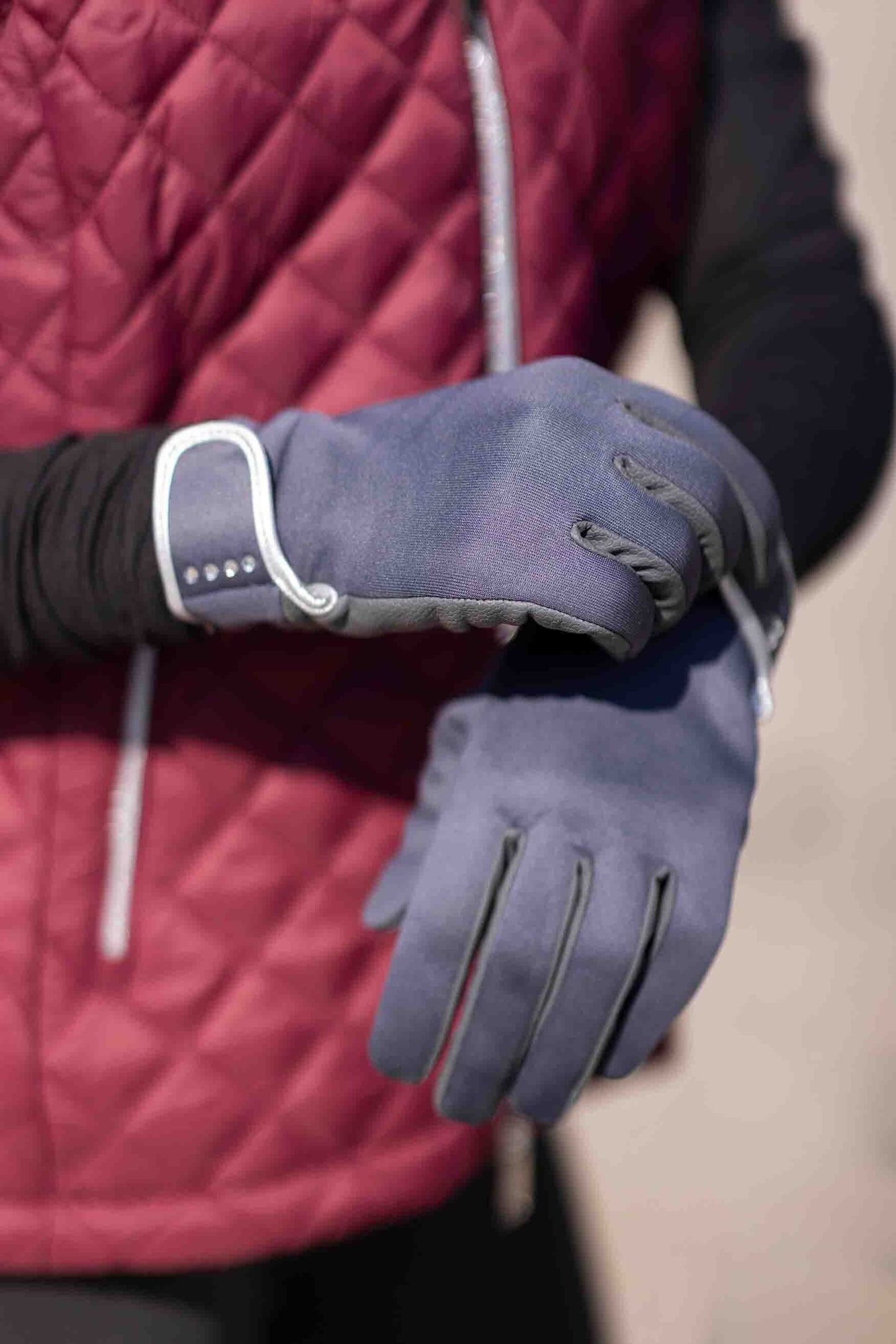 Guantes de montar -Basil- Softshell - HKM