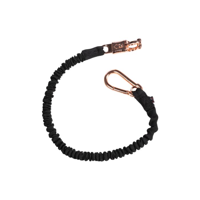 Ramal elástico -Rosegold- HKM negro/rosa-oro