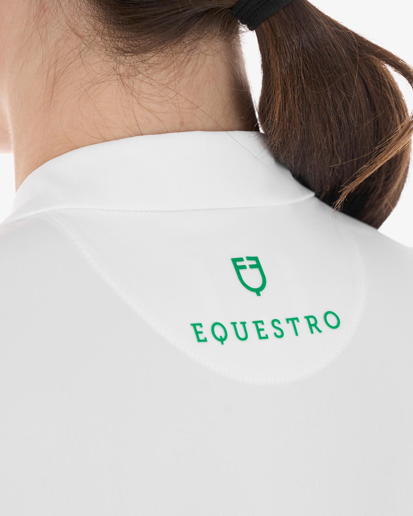 Polo competición mujer cuello pedrería