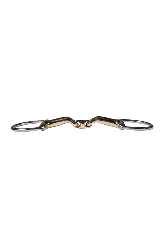 Embocaduras Filete oliva doble articulacion -High Curve- 14 mm HKM para equitación - vista 2