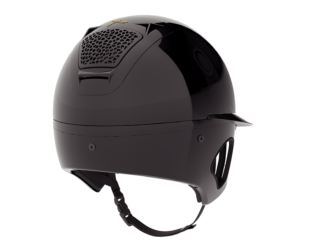 Helmets Freejump Riding Helmet Glossy Voronoi with Temple Protection detalle 2