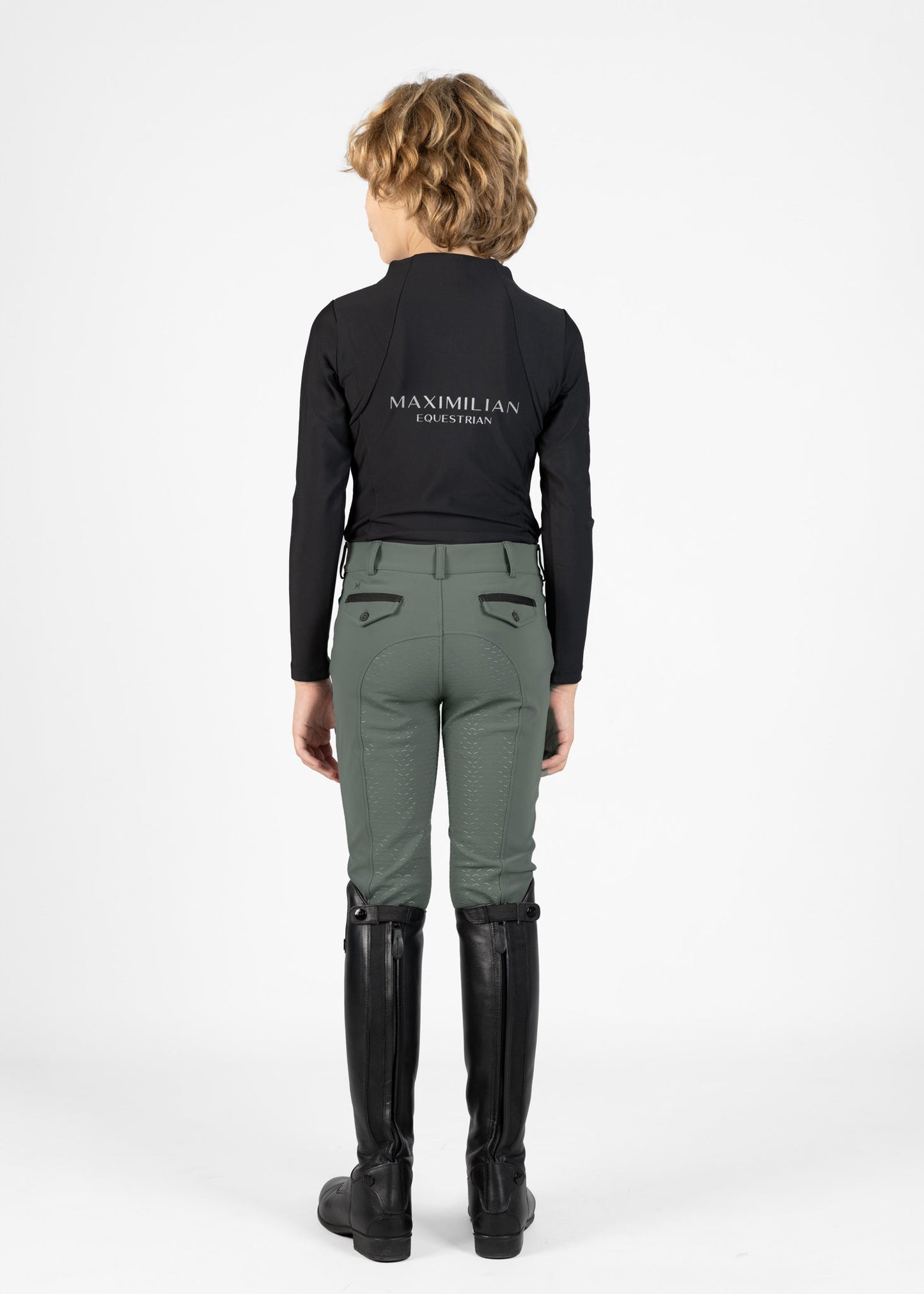 Producto ecuestre Maximilian Equestrian YR Performance Breeches (Ivy) detalle 8