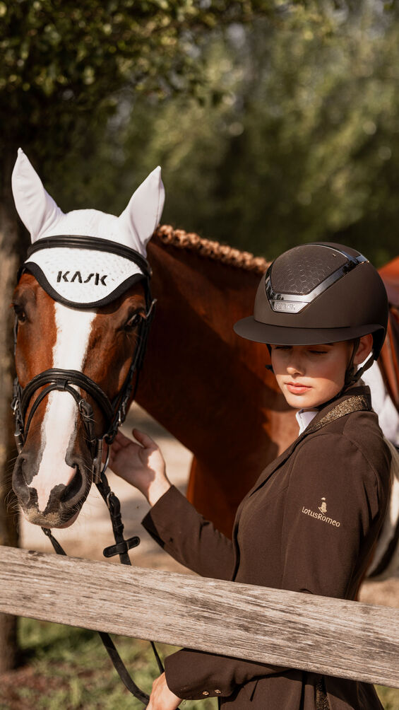 Camiseta técnica Kask Riding Helmet Star Lady Chrome Brown detalle 4