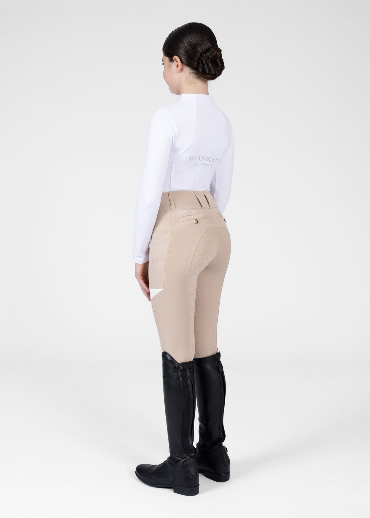 Mallas Maximilian Equestrian YR Tech leggings de equitación (Beige) para equitación - vista 8