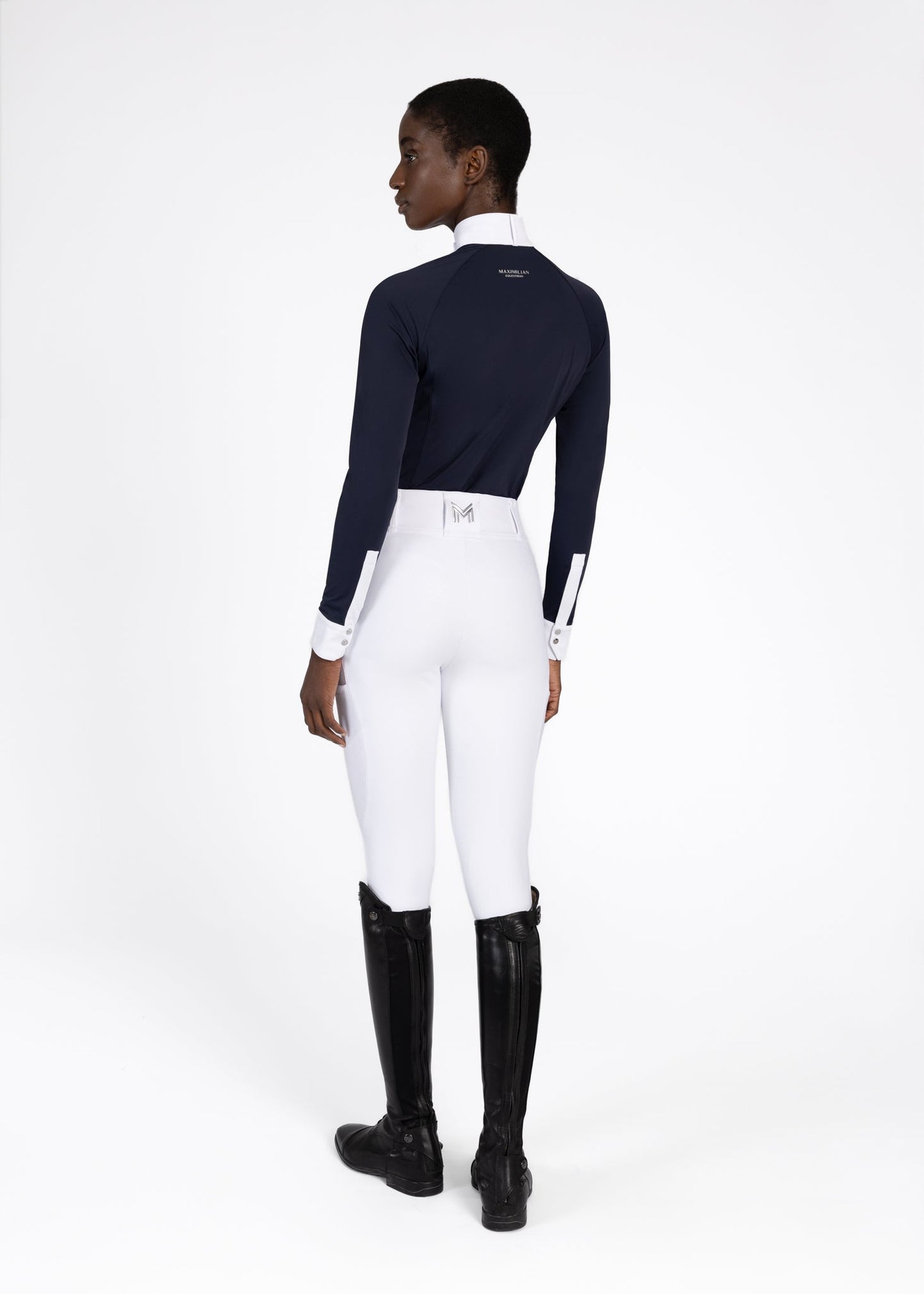 Camiseta técnica Maximilian Equestrian Aira Long Sleeve Show Shirt (Navy) detalle 9