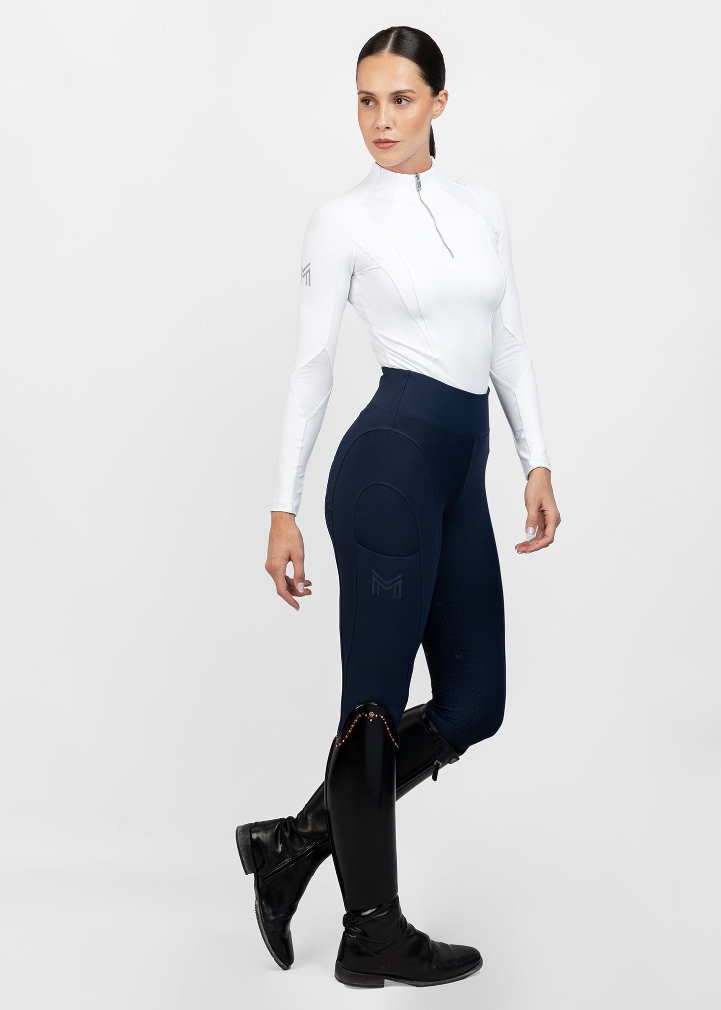 Camiseta técnica Maximilian Equestrian Frame Long Sleeve ropa técnica (White) detalle 11