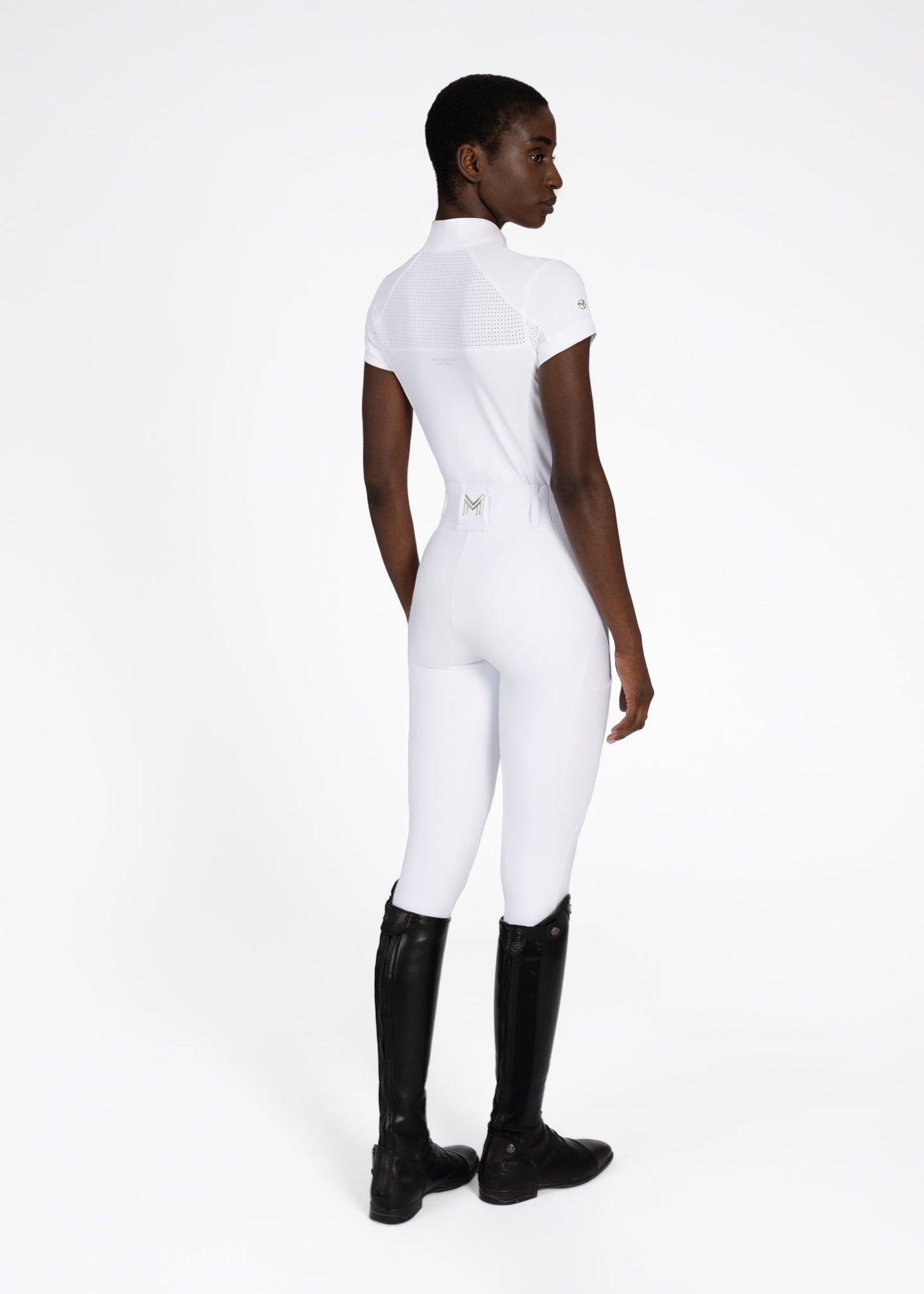 Camisetas Maximilian Equestrian Aveen camiseta de competición de manga corta (White) para equitación - vista 7
