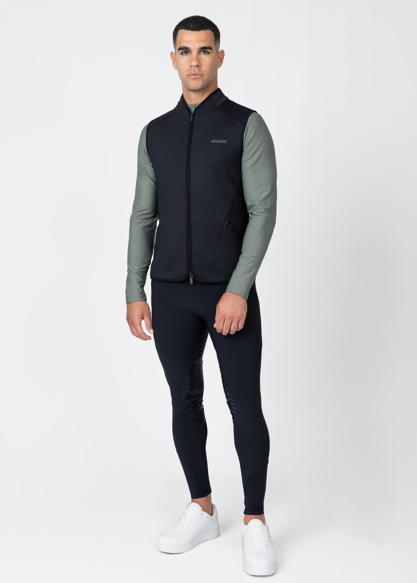Camiseta técnica Maximilian Equestrian Grid Technical Vest (Black) detalle 8