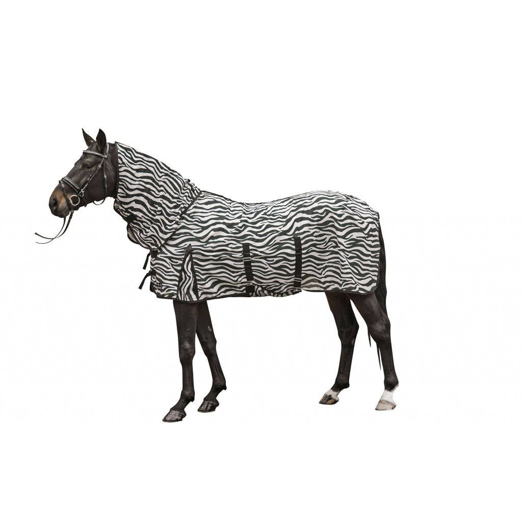 Manta para caballo HKM Fly Rug Zebra with Neck detalle 10