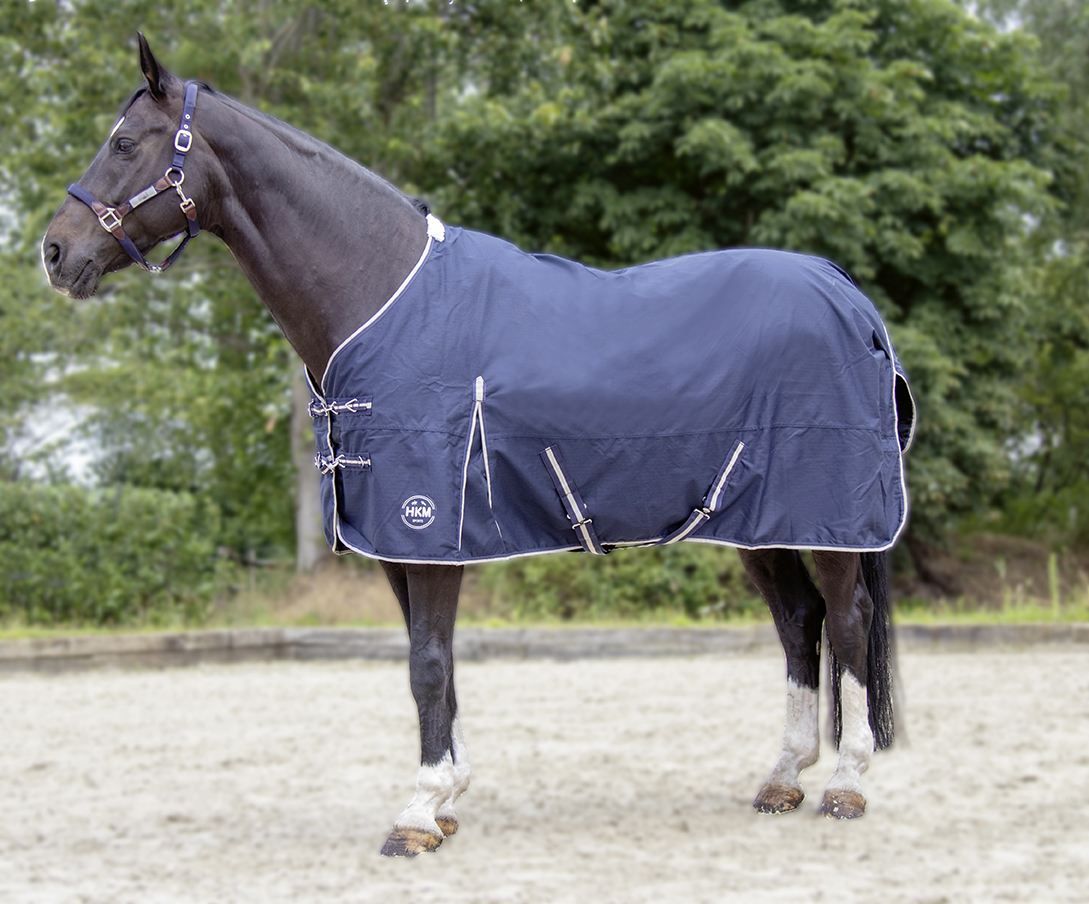 Manta para caballo HKM Turnout Rug Eco Light Summer Rain detalle 2