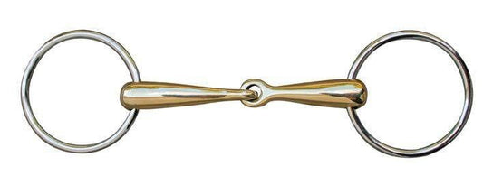 Embocaduras Filete verdum, 18 mm, argentan, anillas de inox HKM para equitación