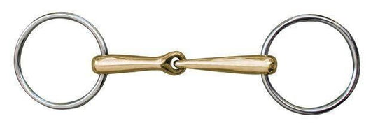 Embocaduras Filete verdum anatomic 18mm,argentan,anillas de i. HKM para equitación