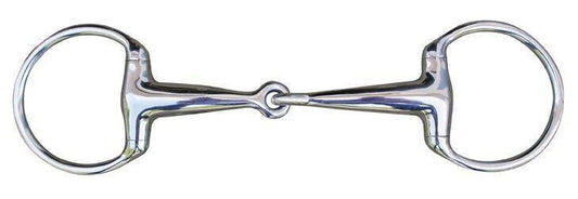 Embocaduras Filete oliva, 18 mm, acero inoxidable HKM para equitación