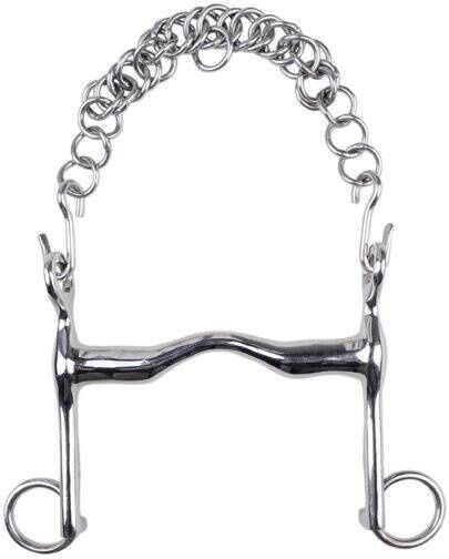 Bocado doma inoxidable, 16 mm, 5 cm - HKM