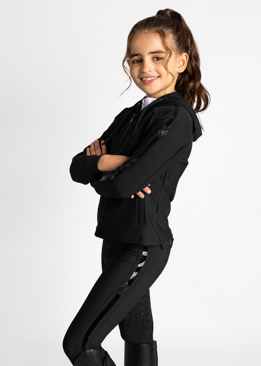 Accesorio ecuestre Maximilian Equestrian YR Reflection Zip Hoodie (Black) para equitación - vista 2