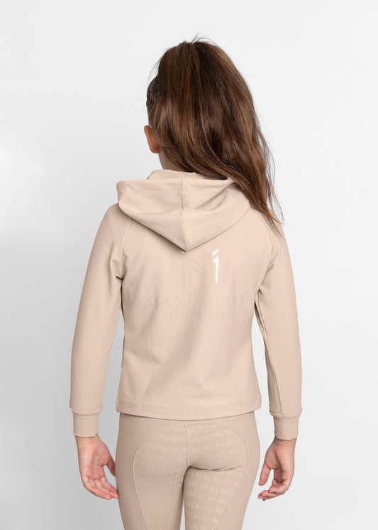 Accesorio ecuestre Maximilian Equestrian YR Reflection Zip Hoodie (Beige) para equitación - vista 2
