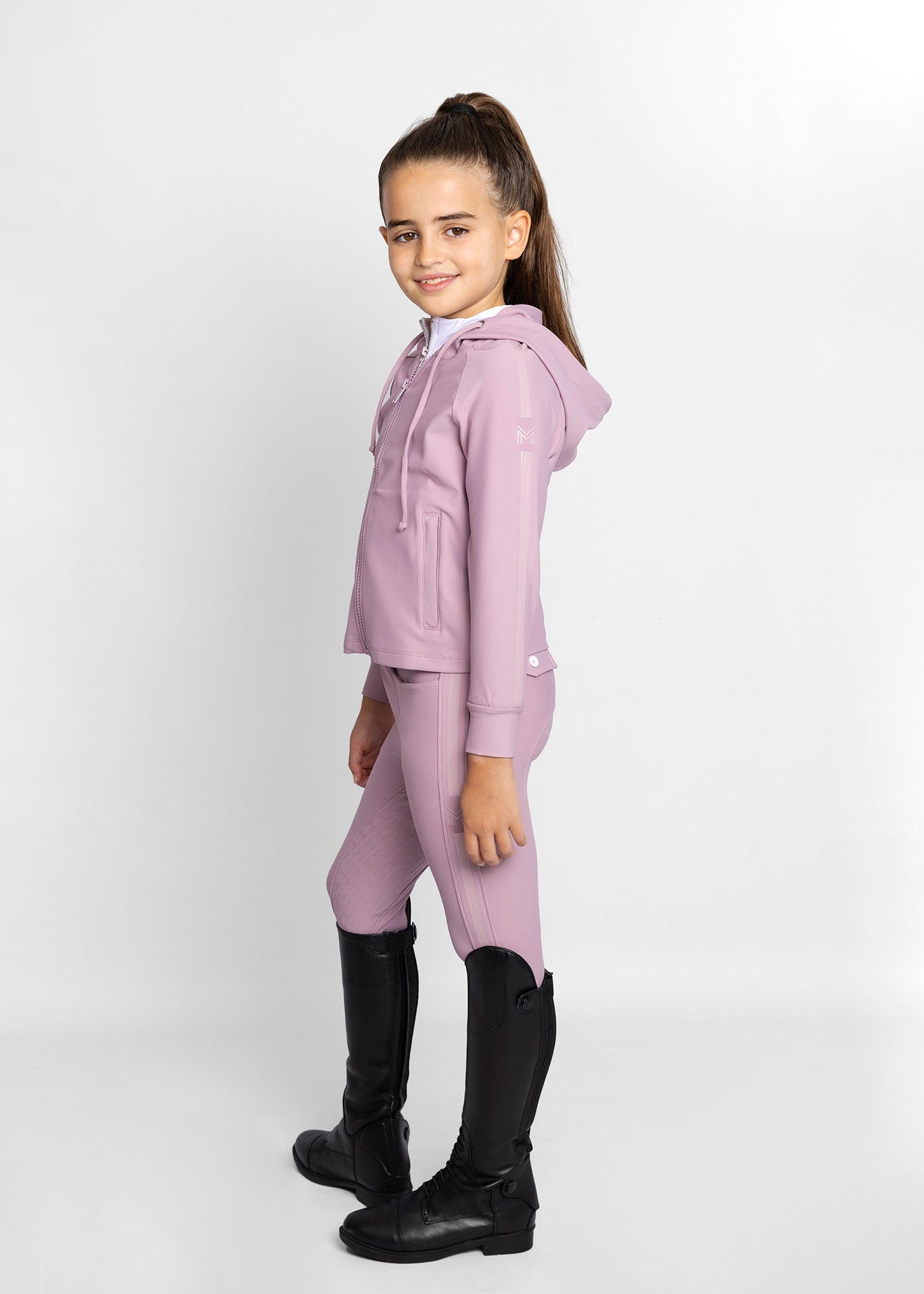 Producto ecuestre Maximilian Equestrian YR Reflection Zip Hoodie (Mauve) detalle 9