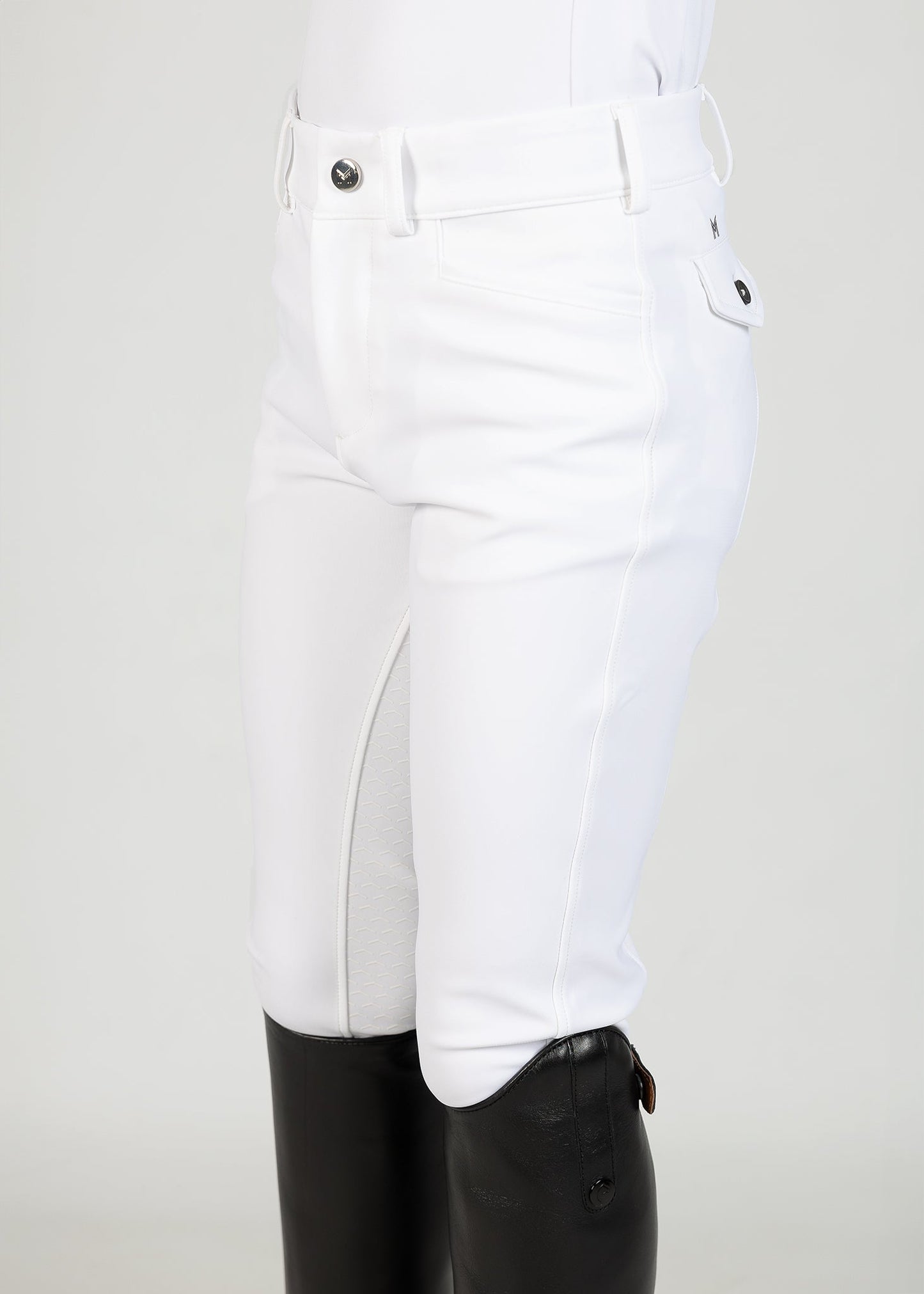 Producto ecuestre Maximilian Equestrian YR Performance Breeches (White) detalle 9