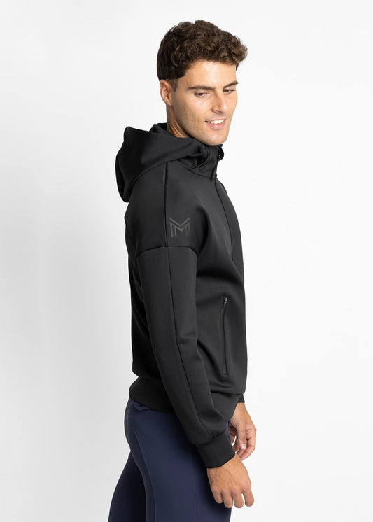 Camisetas Maximilian Equestrian Element Zip Hoodie (Black) para equitación - vista 2