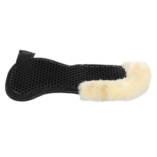 Compensador MF-S Wfs gamuza cordero trasero gel hexagonal plano Acavallo - Negro