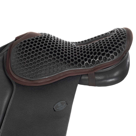 Cubreasiento salto gel-out hexagonal ortho-cóccix Dri-lex 20 mm Acavallo - Marrón