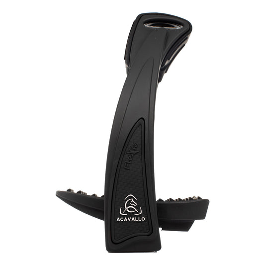 Estribos Flexia banco flexible Acavallo - Black/Black