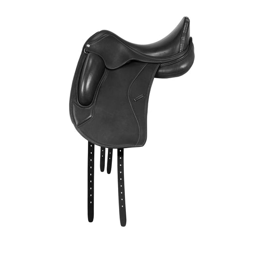 Silla de doma Leonardo con almohadillas de lana Acavallo - Negro