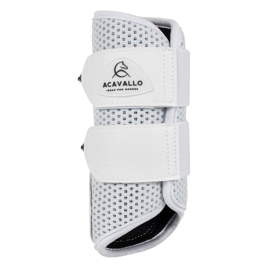 Protectores delanteros de neopreno perforado Acavallo - Blanco