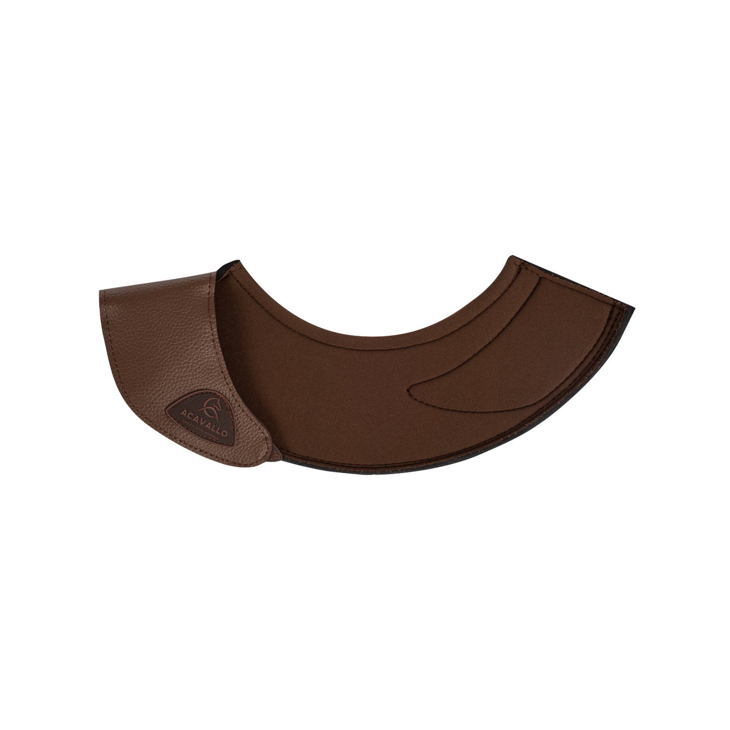 Paraglomos de ecopiel cierre de velcro Acavallo - Marrón oscuro