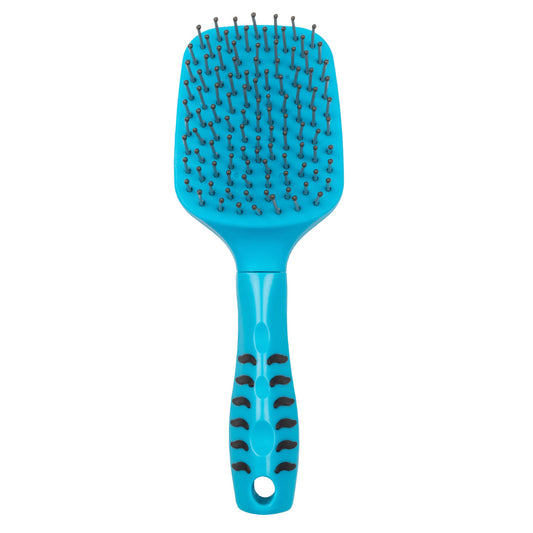 Cepillo para cola y crin con mango ergonómico lima, fucsia, turquesa Umbria Equitazione - Turquesa