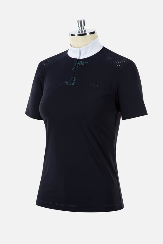 Polo de Concurso Mujer Billow Manga Corta Animo Italia Azul Marino