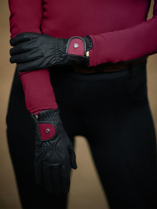 Riding guantes Motion Equestrian Stockholm Riding guantes Motion Bordeaux para equitación - vista 2