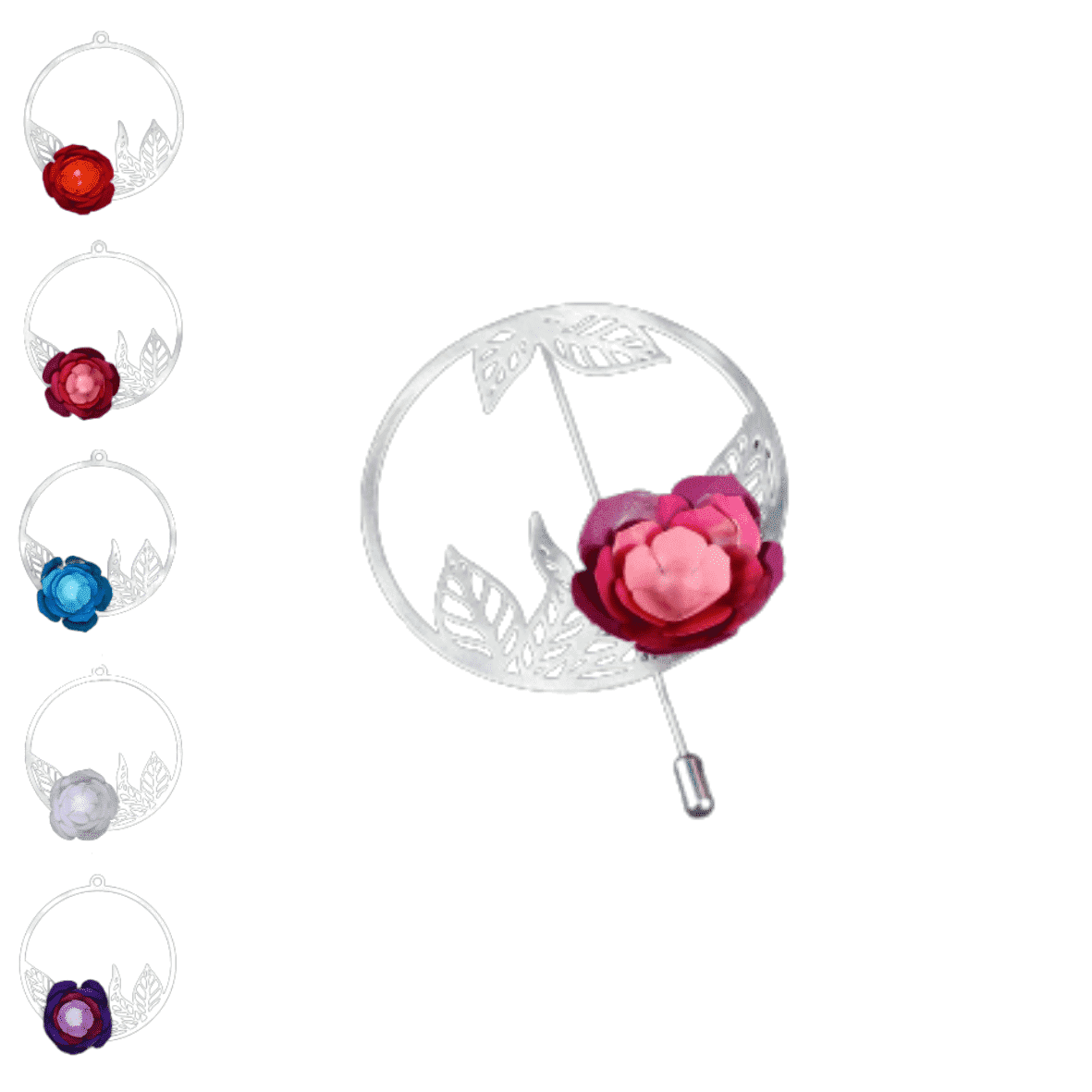 Broche Camelia Joyas de Papel-Rincón del Valle