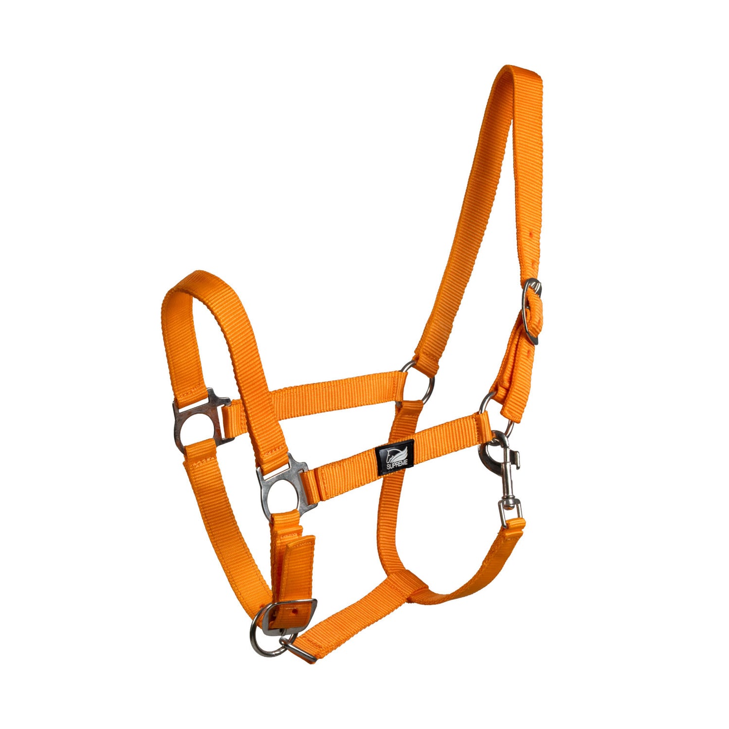Cabezada potro regulable con mosquetón Supreme - Naranja