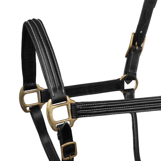Cabezada Supreme cuero triple - Negro