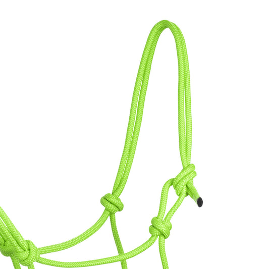 Cabezada de cuerda anudada con ramal Pool's - Lime