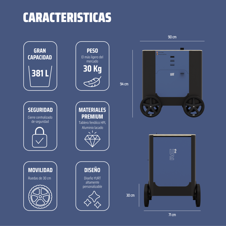 YURT Y2 Baúl Hípico de Competición - Diseño Personalizable