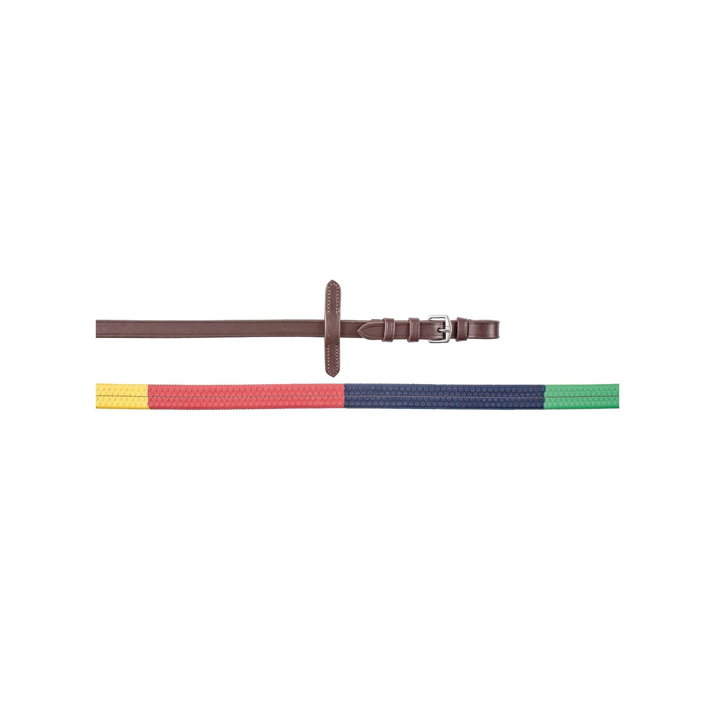 Riendas de goma multicolor Supreme - Marrón