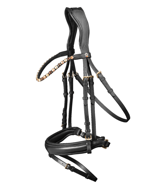Cabezada inglesa Waldhausen X-Line Goldheart-Rincón del Valle