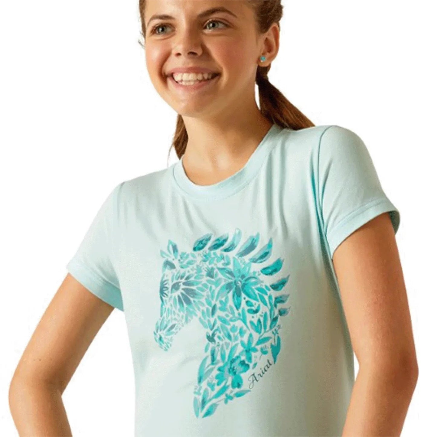 Camiseta Ariat Floral Mosaic Manga Corta Infantil-Rincón del Valle